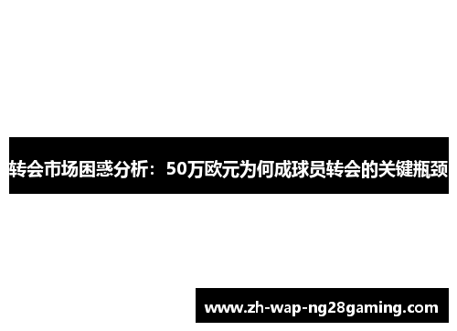 转会市场困惑分析：50万欧元为何成球员转会的关键瓶颈