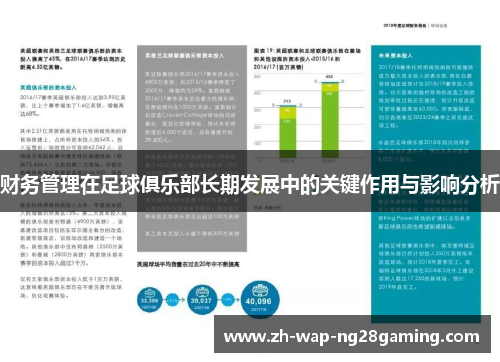 财务管理在足球俱乐部长期发展中的关键作用与影响分析